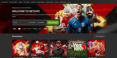 Vista previa del sitio de Betsafe