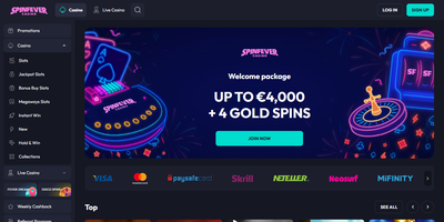 Spin Fever predogled spletnega mesta