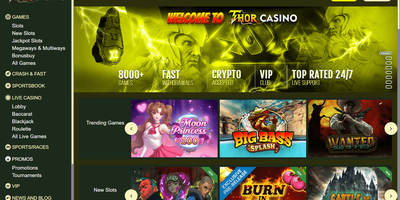 Prévia do site de Thor
